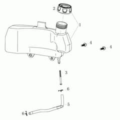 LH 48 TK -  - Efco Rotary Mower Tank Diagram