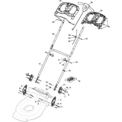 LINER 16 Li - 2016 - 299434007/AT6 - Atco Rotary Mower Handle Diagram