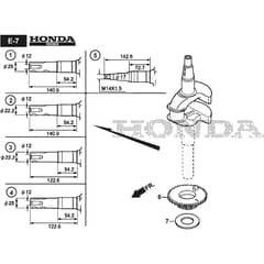 LINER 16SH - 2019-2021 - 299439037/AT9 - Atco Rotary Mower Crankshaft Diagram