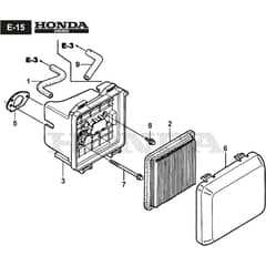 LINER 18SH - 2015-2018 - 299489037/AT5 - Atco Rotary Mower Air Filter Diagram