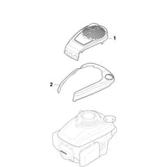 LINER 18SH - 2015-2018 - 299489037/AT5 - Atco Rotary Mower Engine Cover Diagram