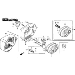 LINER 18SH - 2015-2018 - 299489037/AT5 - Atco Rotary Mower Exhaust Muffler Diagram