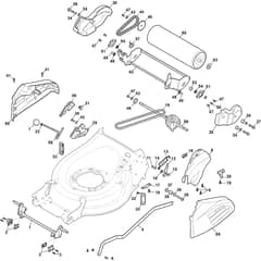LINER 19SH V - 2021-2024 - 294519037/AT1 - Atco Rotary Mower Deck Diagram
