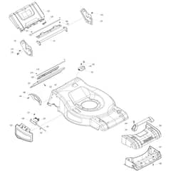 Makita LM001C - Battery Powered Lawn Mower - Power Tool 03 Diagram
