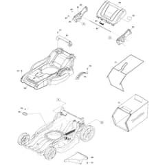 Makita LM001J - 480mm Cordless Lawn Mower - Power Tool 03 Diagram
