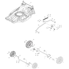 Makita LM001J - 480mm Cordless Lawn Mower - Power Tool 04 Diagram