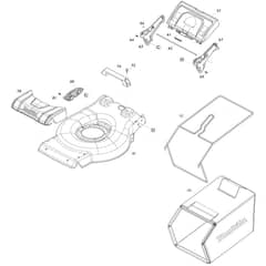 Makita LM002G - Cordless Lawn Mower - Power Tool 03 Diagram