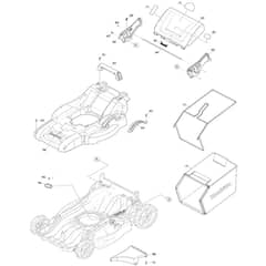 Makita LM002J - 530mm Cordless Lawn Mower - Power Tool 03 Diagram