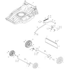 Makita LM002J - 530mm Cordless Lawn Mower - Power Tool 04 Diagram