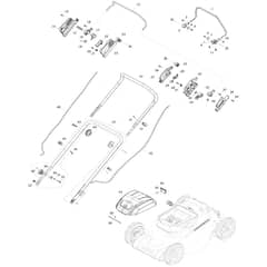 Makita LM004J - Cordless Lawn Mower - Power Tool 01 Diagram