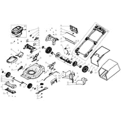 EGO LM2020E-SP - Lawnmower (Version B) Main Assy Diagram