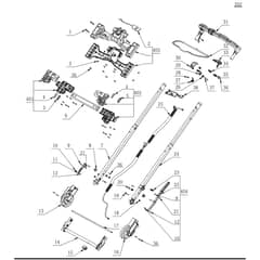EGO LM2130E-SP - Lawnmower (Jan 2022) Handle Assy Diagram