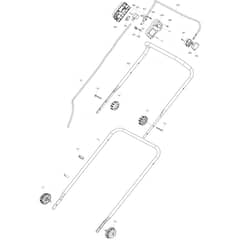 Makita LM430D - 430mm Cordless Lawn Mower - Power Tool 03 Diagram