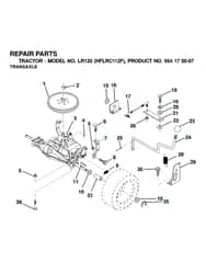 Husqvarna Lr120 B - Transmission