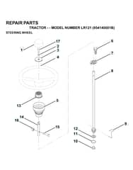Husqvarna Lr121 - Steering