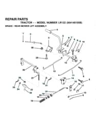 Husqvarna Lr122 - Brake & Rear Mower Lift