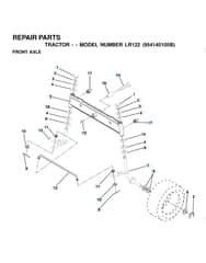 Husqvarna Lr122 - Front Axle