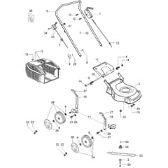 LR 44 PK ESSENTIAL (K500 AUTOCHOKE) -  - Efco Rotary Mower Essential complete illustrated part list (From January 2012) Diagram