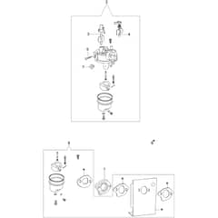LR 44 PK (K40) -  - Efco Rotary Mower Carburettor Diagram