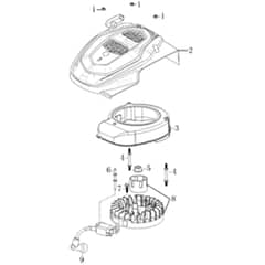 LR 44 PK (K450) -  - Efco Rotary Mower Ignition system Diagram