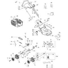 LR 44 TK (K450) -  - Efco Rotary Mower Complete illustrated parts list Diagram