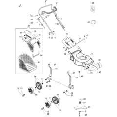 LR 48 PBQ EURO 5 -  - Efco Rotary Mower Complete illustrated parts list Diagram