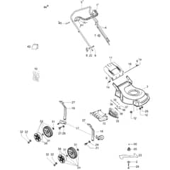 LR 48 PK COMFORT SD (K600 AUTOCHOCKE) -  - Efco Rotary Mower Complete illustrated parts list Diagram