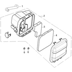 LR 48 PK (K450) -  - Efco Rotary Mower Air Filter Diagram
