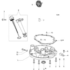 LR 48 TK ESSENTIAL (K600 AUTOCKOKE) -  - Efco Rotary Mower Crankase cover Diagram