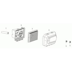 LR 48 TK (K655) EURO 5 -  - Efco Rotary Mower Air Filter Diagram