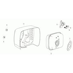 LR 48 TKE (K655LI) EURO 5 -  - Efco Rotary Mower Muffler Diagram