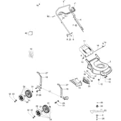 LR 53 PK COMFORT SD (K800) -  - Efco Rotary Mower Complete illustrated parts list Diagram