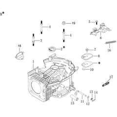 LR 53 TK ALL ROAD EXA 4 (K805) -  - Efco Rotary Mower Crankcase Diagram