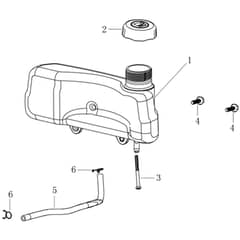 LR 53 TKE ALL ROAD PLUS 4 (K655LI) -  - Efco Rotary Mower Tank Diagram