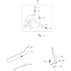 LR 53 VK ALLROAD PLUS 4 (K800) -  - Efco Rotary Mower Control lever Diagram
