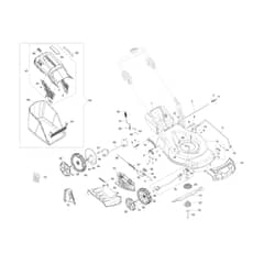 LRI 548 P -  - Efco Rotary Mower Frame Diagram