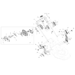 LRI 553 V -  - Efco Rotary Mower Handlebar Diagram