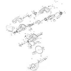Makita LS0816F - 216mm Slide Compound Miter Saw - Power Tool 01 Diagram