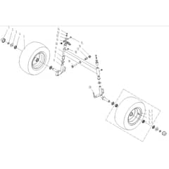 Cobra LT102HR2L - Tractor Jan 2024 from build 2312- only Front Axle Diagram