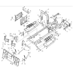 Cobra LT102HRL 2023 - Tractor Apr 2023 Rear Rack Diagram