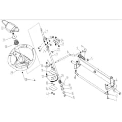 Cobra LT102HRL 2023 - Tractor Apr 2023 Steering Diagram