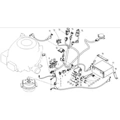 Cobra LT108HS2L - Tractor Jan 2024 from build 2312- only Electrical Parts Diagram