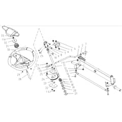 Cobra LT108HS2L - Tractor Jan 2024 from build 2312- only Steering Diagram