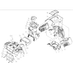 Cobra LT108HSL 2023 - Tractor Apr 2023 Cover Assy Diagram