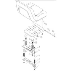 Cobra LT108MSL 2023 - Tractor Apr 2023 Seat Diagram
