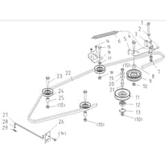 Cobra LT108MSL 2024 - Tractor Jan 2024 from build 2312- only Drive Assy Diagram