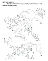 Husqvarna Lt150 - Chassis & Enclosures