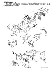 Husqvarna Lt1536 - Chassis & Enclosures