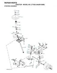 Husqvarna Lt1538 - Steering