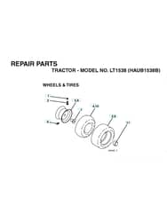 Husqvarna Lt1538 - Wheels & Tyres